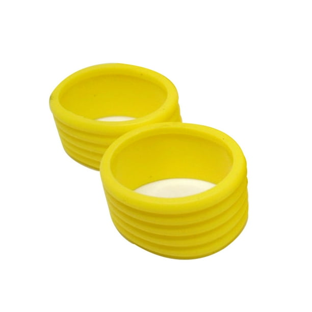 Anillo de agarre Eigraketly para raqueta de tenis 2 piezas color amarillo