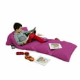 thumbnail image 3 of Ethnic Floor Pillow Lounger Cover, Windmill Inspired Flowers Made with Leaves Cicles and Polka Dots Art, Nap Mat Printed Fabric Case for 5 Pillows, 88" x 36", Hot Pink Green and Blue, by Ambesonne, 3 of 5