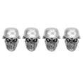 thumbnail image 3 of Valve Stem Caps, Antioxidation Tire Valve Caps Rustproof Helmet Skull Type ABS+Copper  For Cars Bikes SUVs Trucks Motorcycle Silver, 3 of 8