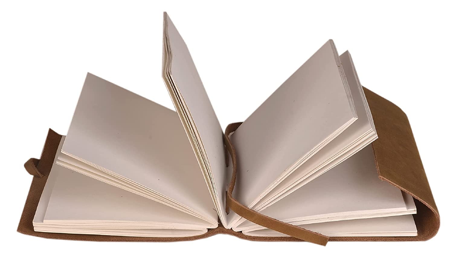 PREET - Genuine Handmade Leather Diary, Embossed Princess with Heart Design Antique Diary, Unlined Paper Travel Diary and Notebooks for Men and Women, 240 Pages, 125 GSM - 7 x 5 Inches - (Brown)