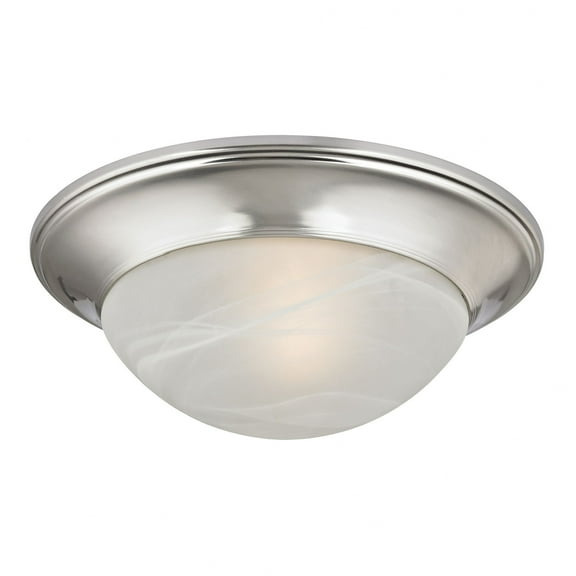 7301FM/20-Thomas Lighting-One Light Flush Mount-Brushed Nickel Finish