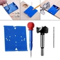 thumbnail image 4 of LOVIVER Hinge Hole Positioning Ruler Drill Bit Hinge Hole Drilling Guide Hinge Opening for Furniture Cupboard Hinge Installation 35mm Hole opener, 4 of 8