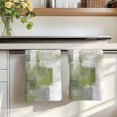 thumbnail image 7 of Sage Green Ombre Kitchen Towels Set of 1, Vintage Shabby Abstract Plaid Art Absorbent Dish Towels for Kitchen, Microfiber Hand Towel, Quick Drying Tea Towel for Cleaning Decorative Dishcloths, 7 of 7