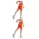 thumbnail image 1 of Minnieouse Pantalones de Yoga para mujer, pantalones transpirables suaves absorbentes de sudor, pantalones de cintura alta, ropa deportiva para Naranja METRO 2piezas, 1 of 6