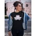 thumbnail image 2 of Tropical Dolphin Crest Emblem T-Shirt Women -Image by Shutterstock, Female XX-Large, 2 of 4