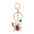 thumbnail image 1 of Colgante de Cristal con de Imitación, Colgante de Gato de La Fortuna de La , Llavero de Metal Sunnimix Llavero de cristal, 1 of 2