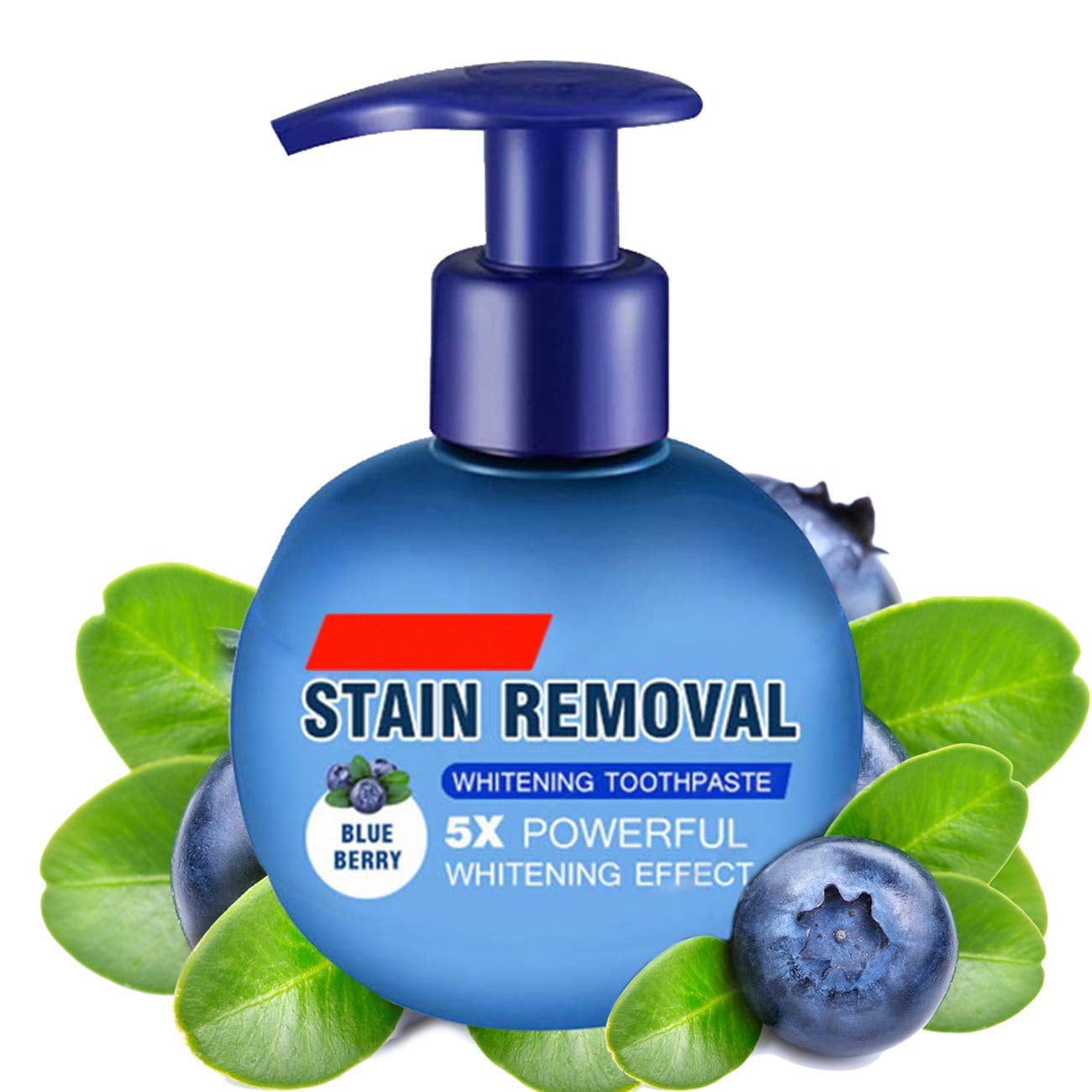 TekDeals Intensive Stain Removal Teeth Whitening Toothpaste Fight Bleeding Gums Blueberry