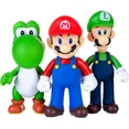 thumbnail image 3 of Muñecas de dibujos animados de Super Mario Bros, figuras de Anime, Luigi, Yoshi, Mario, modelo creativo coleccionable, juguetes para niños, regalo de cumpleaños, 3 of 3