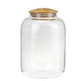 thumbnail image 1 of Bocal à Bonbons avec Couvercle en Bambou 1150ml, Récipient en Borosilicate Transparent pour Aliments, 1 of 8