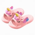 thumbnail image 5 of HCNTES Children's Dailywear Slides Soft Non-Slip Slippers Sandals for Kids Boys Girls Indoor Outdoor Spring Summer Beach Pool(Z01-Pink,13), 5 of 6