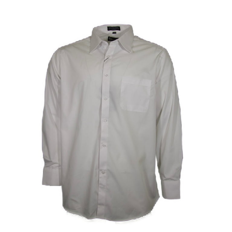 Men's Dress Shirt Long Sleeve Button Up Solid Formal Front Pocket