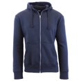 thumbnail image 2 of Mens Fleece Hoodie With Thermal Lined Hood Slim Fit Zip-Up Sweater, 2 of 4