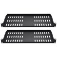 thumbnail image 1 of STAWAY 2PCS 1U Server Rack Shelf - Heavy-Duty Vented Tray for 19" Racks, 10" Depth, 50 lbs Capacity, Easy Installation, Optimal Ventilation, 1 of 9