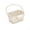 White, variant on Linnome 2-In-1 Foldable Sink Basket Hanging Sink Colander Food Residue Filter Sponge Utensil Storage Strainer for Kitchen Fruit Vegetable Wash