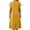 Yellow, variant on Avolia Plus Size Women Short Sleeve Dress with Pockets Pleats Round Neck Lightweight Casual Wear Black L