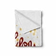 thumbnail image 2 of Madison Soft Flannel Fleece Blanket, Modern Calligraphy Design Hand Drawn Cursive Letters Common Girl Name Pattern, Cozy Plush for Indoor and Outdoor Use, 50" x 60", Ruby and Mustard, by Ambesonne, 2 of 6