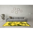 thumbnail image 3 of Ahgly Company Indoor Rectangle Abstract Yellow Modern Area Rugs, 2' x 5', 3 of 4