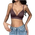 thumbnail image 2 of LIHOFIO Womens Jelly Bras Solid Color Deep V Seamless Lift Wireless Daily Support, 2 of 5