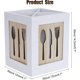 thumbnail image 4 of Soporte para utensilios de cocina de madera Organizador de cubiertos 4 compartimentos Caja de cubiertos Organizador de utensilios para cubiertos Cubiertos Soporte para utensilios de cocina,11 Feliz Sencillez, 4 of 5