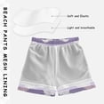 thumbnail image 5 of Seashells Purple Background Swim Trunks Board Shorts Beach Pants Bathing Bottoms XL, 5 of 8
