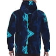 thumbnail image 7 of Salouo Blue Marble And Gold Pattern Men's Fall Hoodie Sweatshirt,Sport Hoodie with Pockets for Men Pullover Casual Hooded Sweatshirt-Medium, 7 of 7