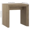 thumbnail image 5 of Evelyn&Zoe Oswin 22" Wide Rectangular Side Table, Antiqued Gray Oak, 5 of 7