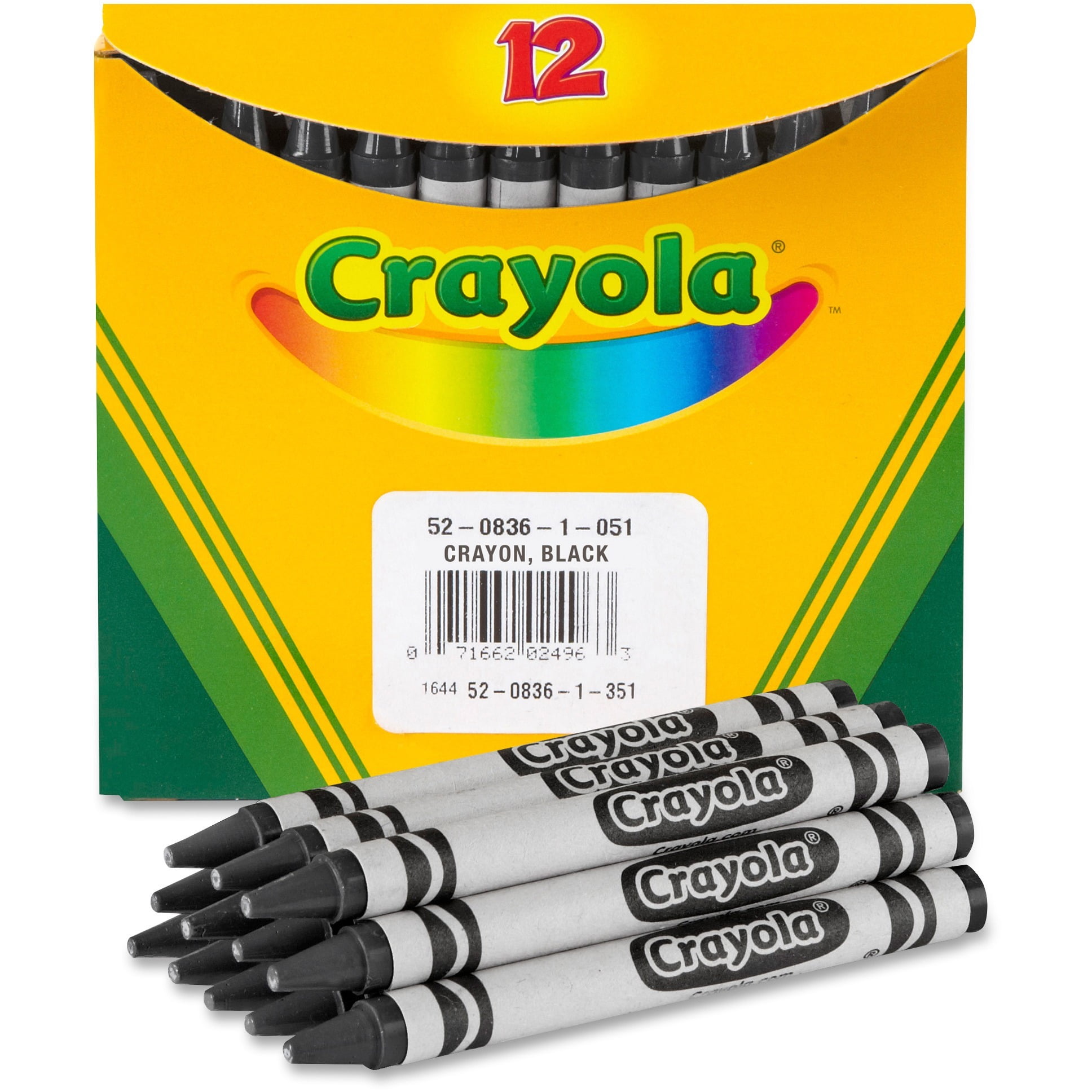 Crayola Bulk Crayons, 12 Count, Black