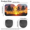 thumbnail image 4 of Yuyamidu Sunset Car Sunshades for Windshield Coconut Tree Windshield Sun Shade Car Accessories Foldable Car Window Visor for Auto SUV Van Car Protector, 4 of 7