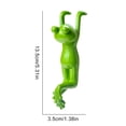 thumbnail image 2 of Yucurem Funny Frog Figurines, Resin Hanging Sculpture Outdoor Statue Plant Pot Decorations for Home Garden Fence Balcony Patio Lawn Yard Ornaments (Front), 2 of 8