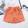 thumbnail image 2 of KPOPLK Toddler Baby Boy Cotton Shorts Kids Casual Shorts Pull-on Shorts Soft Baby Boy Elastic Waist Shorts for Summer 6 9 12 18 Months 2T 3T 4T 5T Size 6-12 Months,Orange, 2 of 7