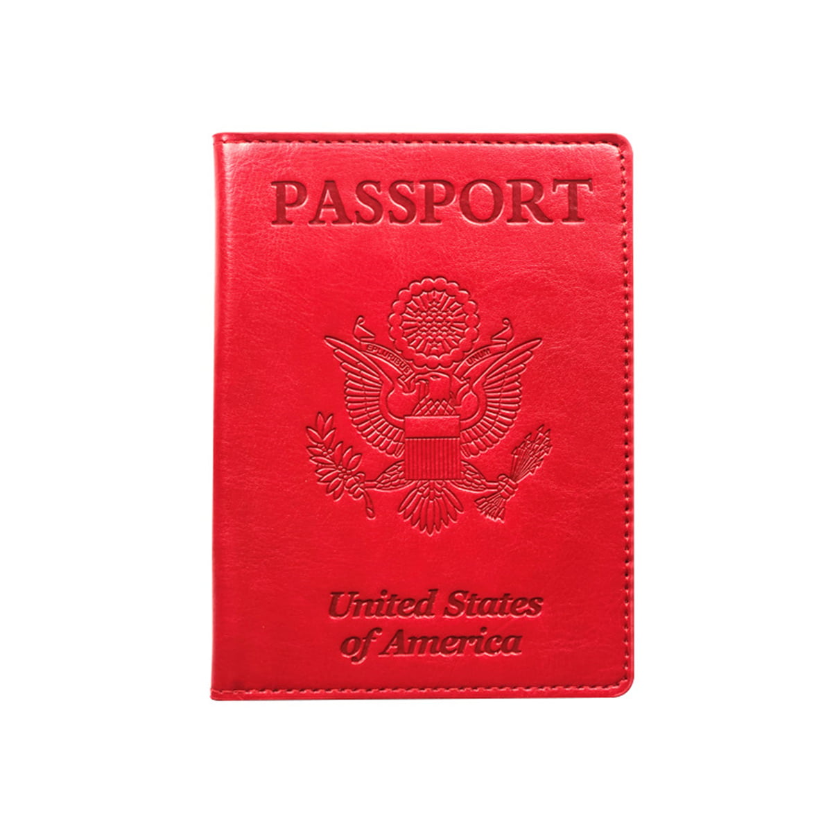 Details about   Simple PU Leather Passport Cover Protector ID Name Card Case Pouch Travel Wallet