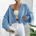 thumbnail image 4 of hotojiny Cardigan Sweaters for Women Soft Cropped Button up Knit Coat Oversized Long Sleeve Fall Tops Trenyd Outfit S-L, 4 of 7