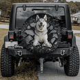 thumbnail image 2 of Lotusprinthandmade Husky Crack Spare Tire Cover Without Backup Camera Hole 6 Sizes, 2 of 8