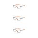 thumbnail image 4 of Qarigey Gafas deportivas Anti Blue Light Sin prescripción Lentes de vidrio Gafas antideslizantes Gafas de lectura para gris / naranja Type1 NO1, 4 of 6