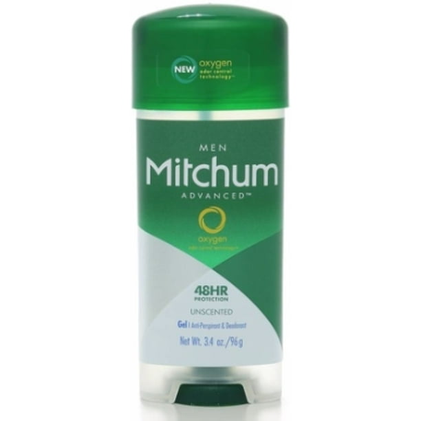 Mitchum AntiPerspirant Deodorant Clear Gel Unscented 3.40 oz (Pack of