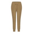 thumbnail image 4 of Idoravan Women's Plus Size Pants Clearance Womens Corduroy Casual Solid Elastic Waist Trousers Long Straight Pants, 4 of 9