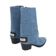 thumbnail image 3 of Bota Vaquera Tacón Bajo Con Capucha Arizona Para Mujer Azul Mezcilla Demin, 3 of 5