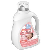 Dreft Newborn Baby Liquid Laundry Detergent, Sensitive Skin, Hypoallergenic, 64 Loads, 92 fl oz