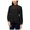 Black, variant on KENSIE Womens Black Eyelet Long Sleeve Crew Neck Top Petites  Size: S