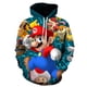 thumbnail image 1 of Suéter con estampado de pareja de Mario para hombre y mujer, sudadera con capucha informal, para estudiantes, deportes al aire libre, manga larga sencilla, 1 of 1