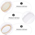 thumbnail image 4 of Vintage Hand Mirror Comb Set Girls Cosmetic Classic Wide Tooth Comb Embossed Flower Detangling Hair Brush Rat, 4 of 5