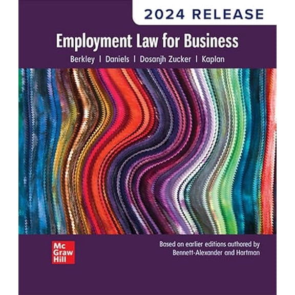 Pre-Owned Employment Law for Business (2024 Release) Standalone Book, 9781264878598, 1264878591, Hardcover,