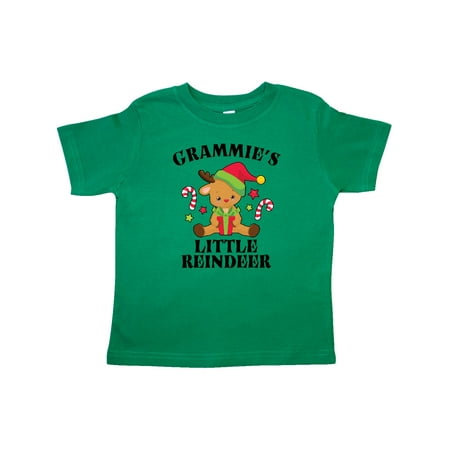 

Inktastic Christmas Grammie s Little Reindeer with Candy Canes Gift Toddler Boy or Toddler Girl T-Shirt