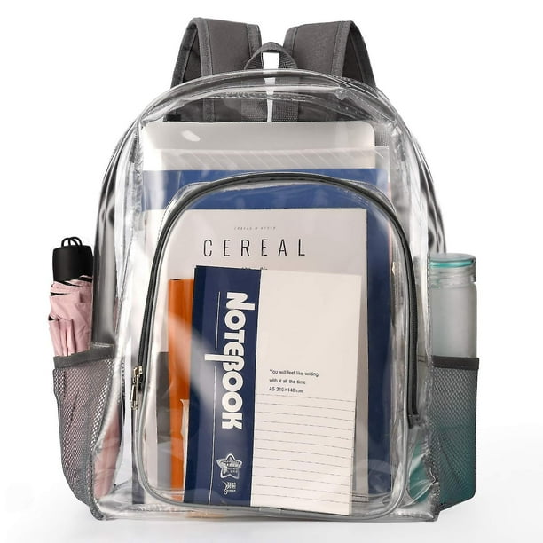 Mochila transparente para trabajo pesado Mochila transparente Mochila de plastico transparente para la escuela el trabajo el estadio los viajes la seguridad el festival la universidad B Walmart en lin...