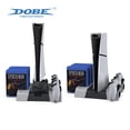 thumbnail image 4 of PS5 Slim/Pro RGB Cooling Stand - 3-in-1 Dual Controller Fast Charging Dock with 10-Game Disc Storage Rack, Vertical Console Holder with LED Lights for Playstation 5 Slim/Pro (Disc/Digital), 4 of 5