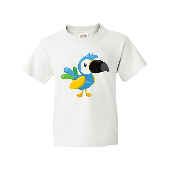 Inktastic Tropical Parrot, Colorful Parrot, Tropical Bird Youth T-Shirt