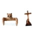 thumbnail image 1 of Soporte de papel higiénico,Escultura de pared de búho con porta rollo de papel higiénico,Estatua católica,Estatua de la Virgen María Figura Colección Religiosa,Figura de la cruz de Jesús, 1 of 8