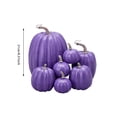 7Pcs Fake Pumpkins Artificial Plastic Pumpkins Decorations Foam ...