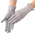 thumbnail image 1 of Guardurnaity Guantes de protección solar Estilo de encaje Seda de hielo Fino Transpirable Mujeres elegantes Mitones Disfraces Suministros para Type3 NO3, 1 of 6