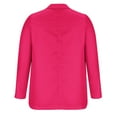 thumbnail image 6 of Meichang Blazers for Women Solid Color Lapel Long Sleeve Business Suits Jackets Cardigan Open Front Work Office Blazers Fashion Dressy Casual Blazers Hot Pink XL, 6 of 9